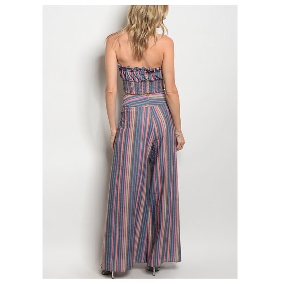 Multicolor Striped 2 piece Set - Picture 5 of 5